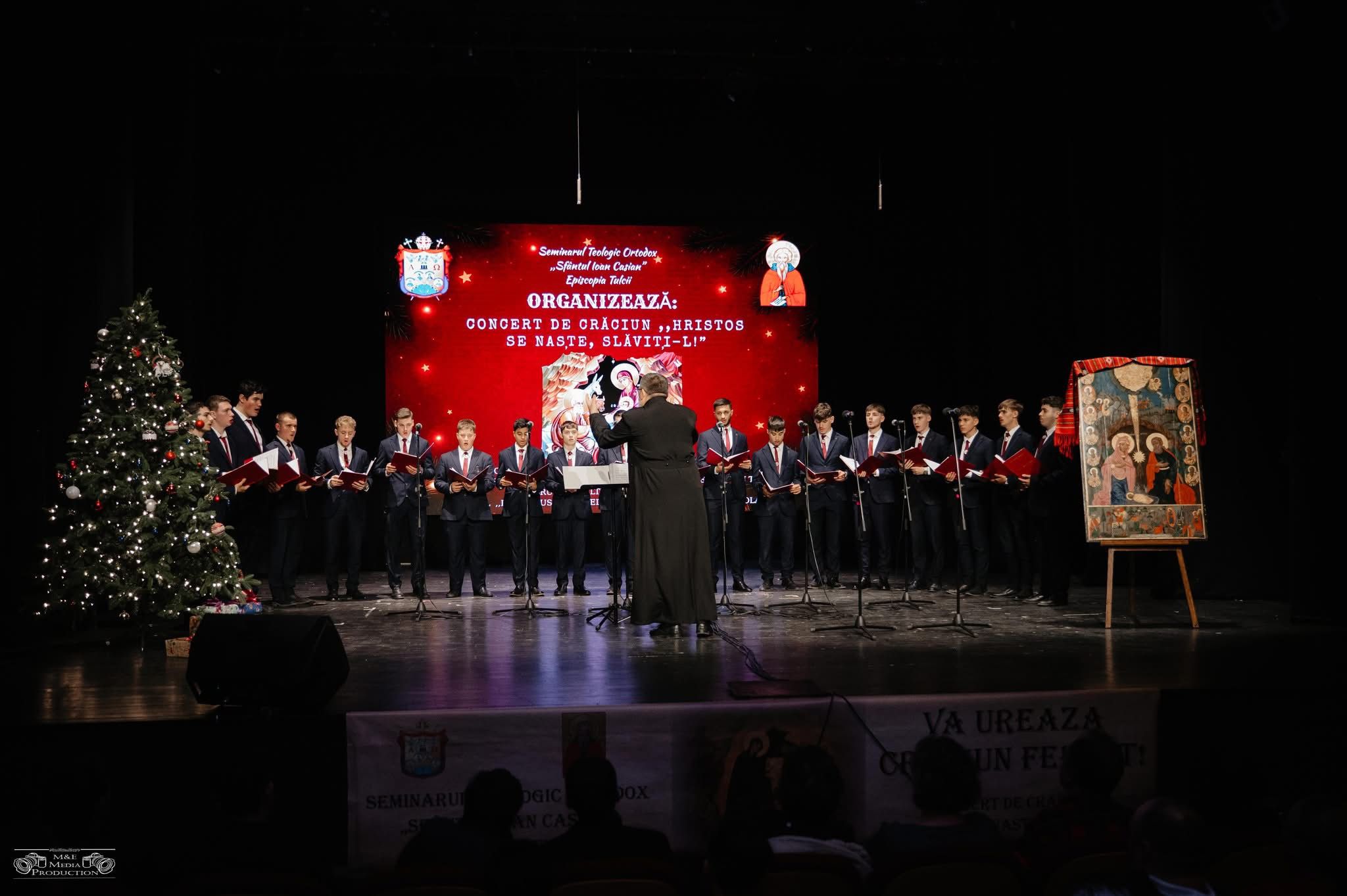 Joi, 18 decembrie 2025 – Tradiționalul Concert de Crăciun „Hristos se naște, slăviți-L!”, organizat de Seminarul Teologic „Sf. Ioan Casian” la Teatrul „Jean Bart” din Tulcea.